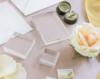 PROFESSIONAL Wedding Flat Lay Kit - Acrylic Styling Blocks - Flat Lay Styling Blocks - Wedding Photography Styling Kit