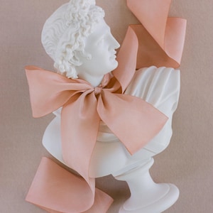 Pfirsich Seidenband - Rosa Pfirsich Einladen Band - Pfirsich Baby Shower Ribbon