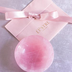 rose quartz bowl for rings and trinkets