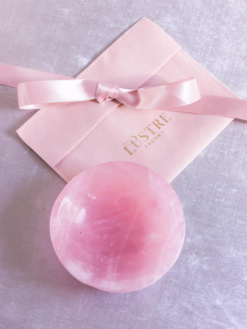 rose quartz bowl for rings and trinkets