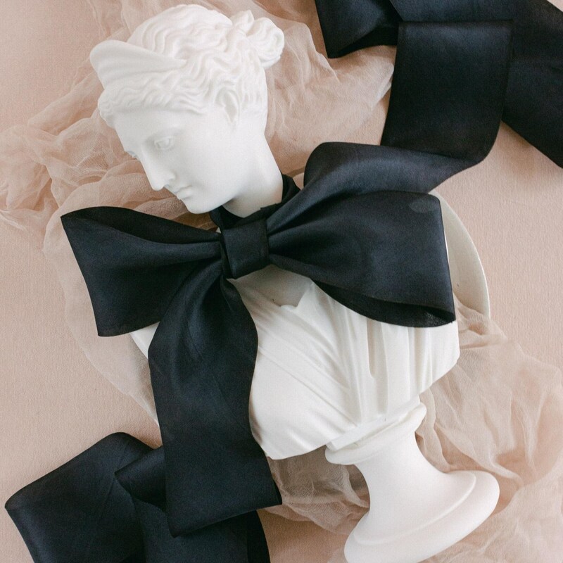 A Black Oversized Ribbon