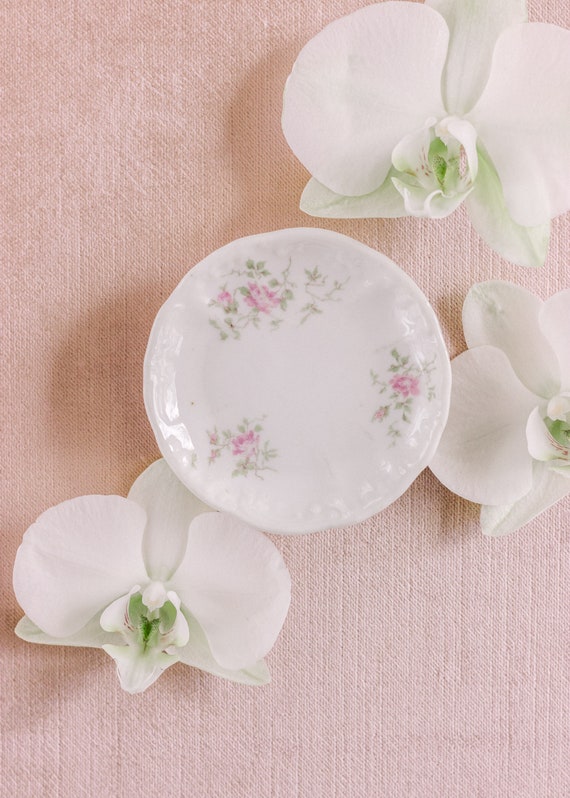 ANTIQUE Styling Dish for Flat Lay - Floral Flat L… - image 4