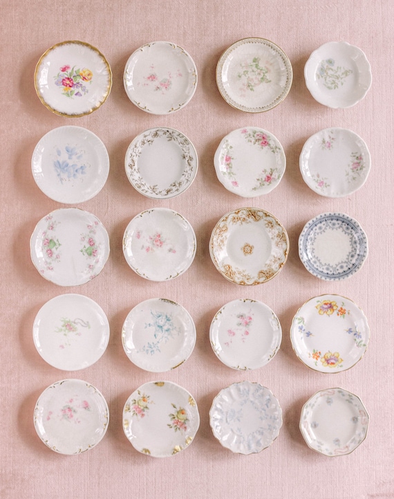 ANTIQUE Styling Dish for Flat Lay - Floral Flat L… - image 7