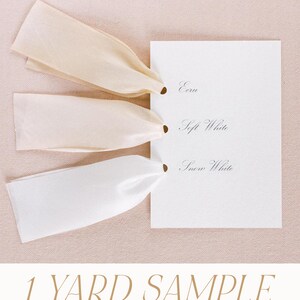 ecru silk ribbon color samples