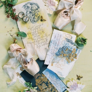ecru wedding ribbon for invitations