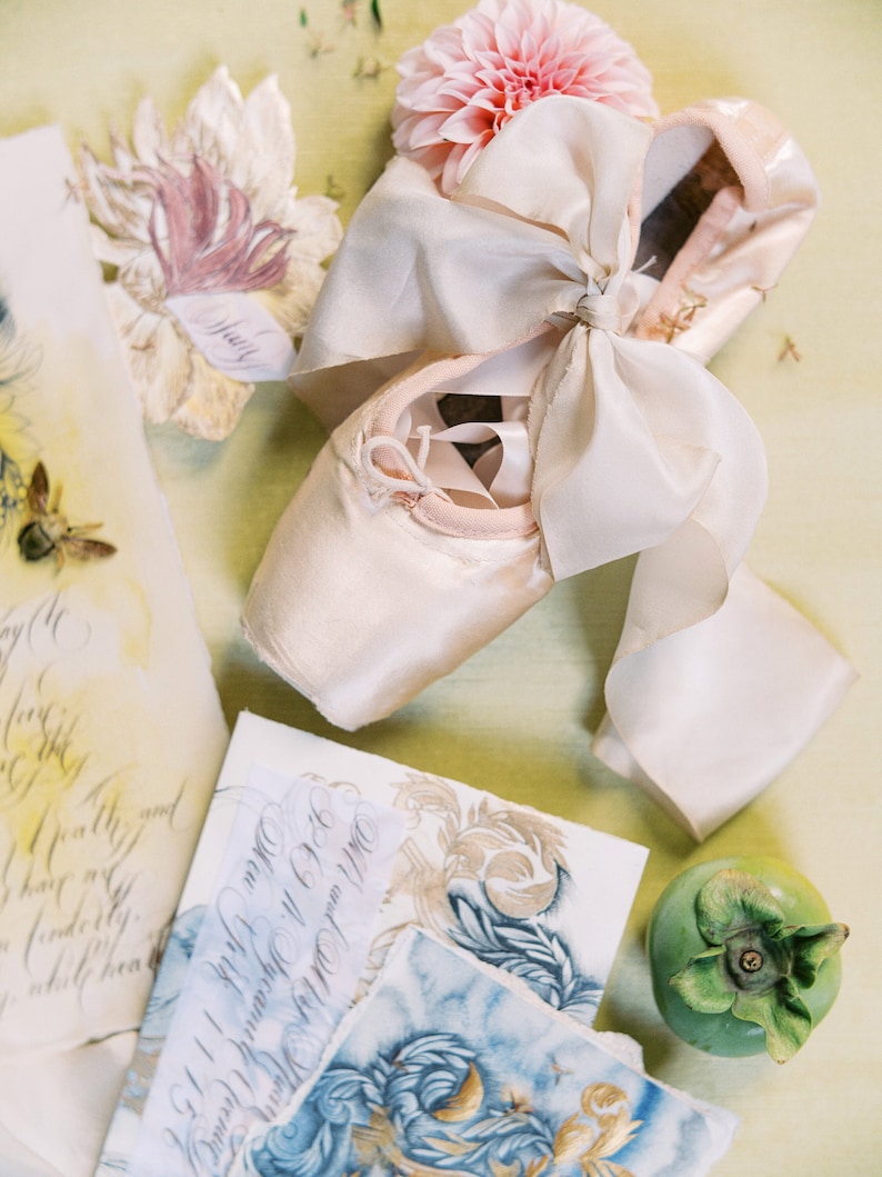 hand dyed ecru silk ribbon