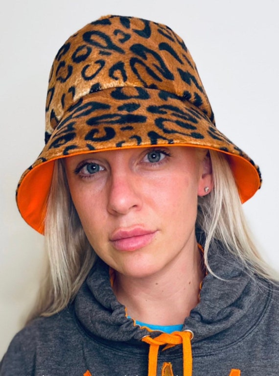 Leopard Bucket Hat Reversible | Etsy