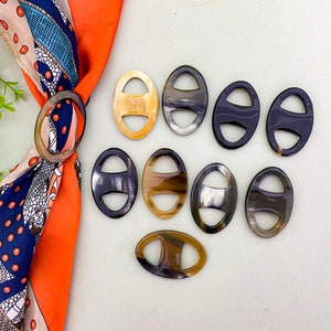 Buffalo Horn Scarf Rings Scarf Clip Scarf Slides for Women 