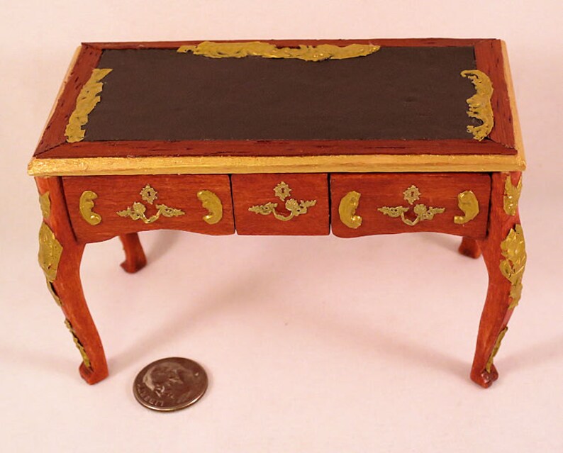 Miniature Louis Xvi Escritoire Writing Desk Ornate Rococo Etsy