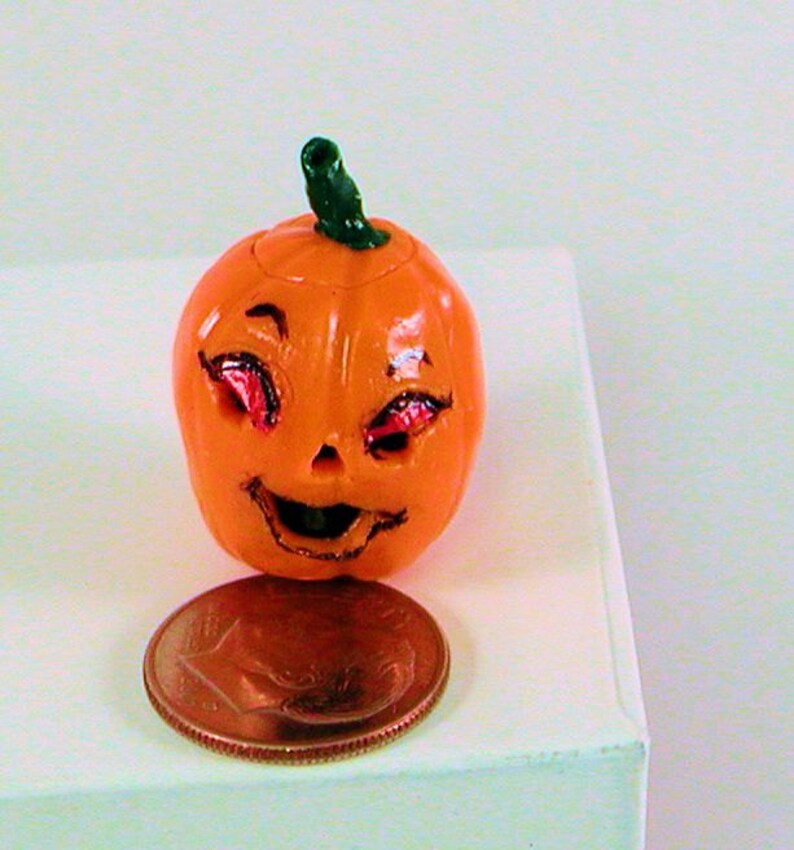 Flirty Miniature Jack O'lantern Halloween Autumn Pumpkin Etsy