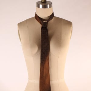 1950s Black and Brown Ombre Fade Necktie Tie by Webley