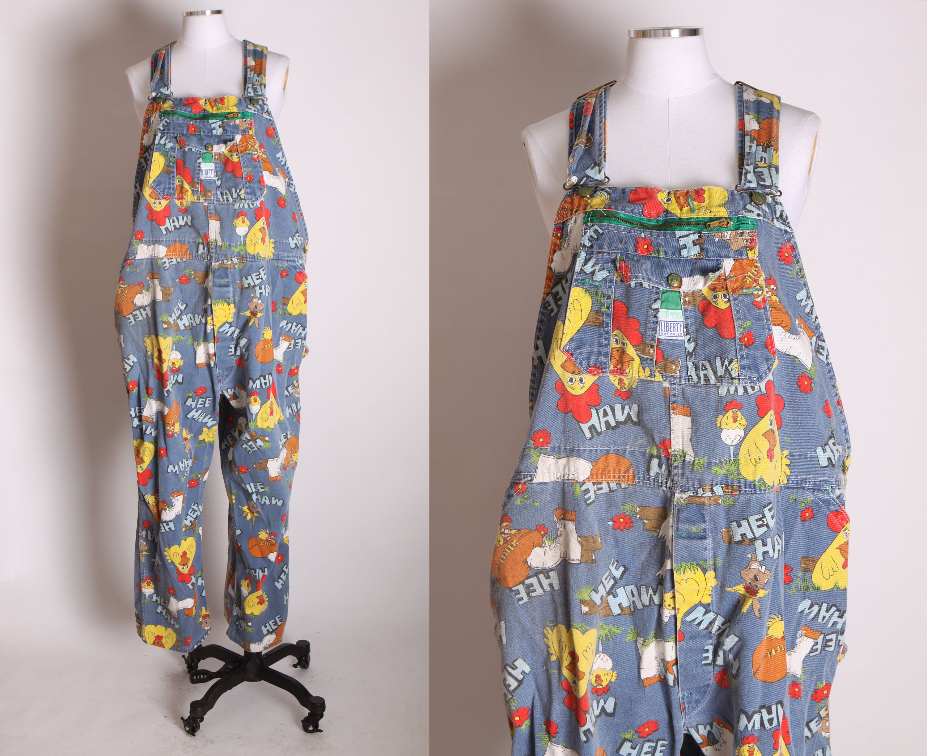 Unisex Clothing Hee Haw Overalls Vtg Liberty Bib Denim Youth Child 12