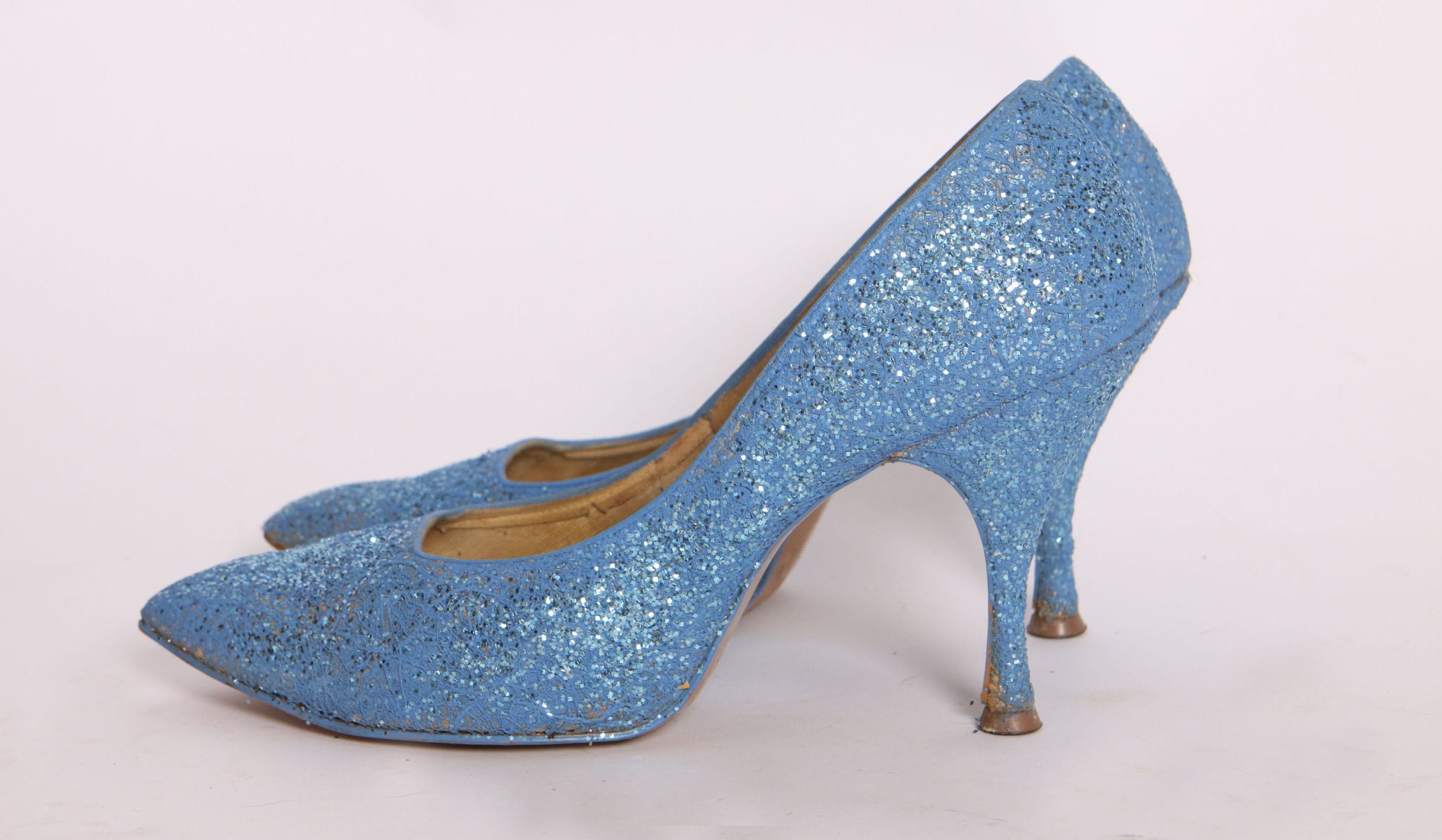 Light Blue Sparkly High Heels