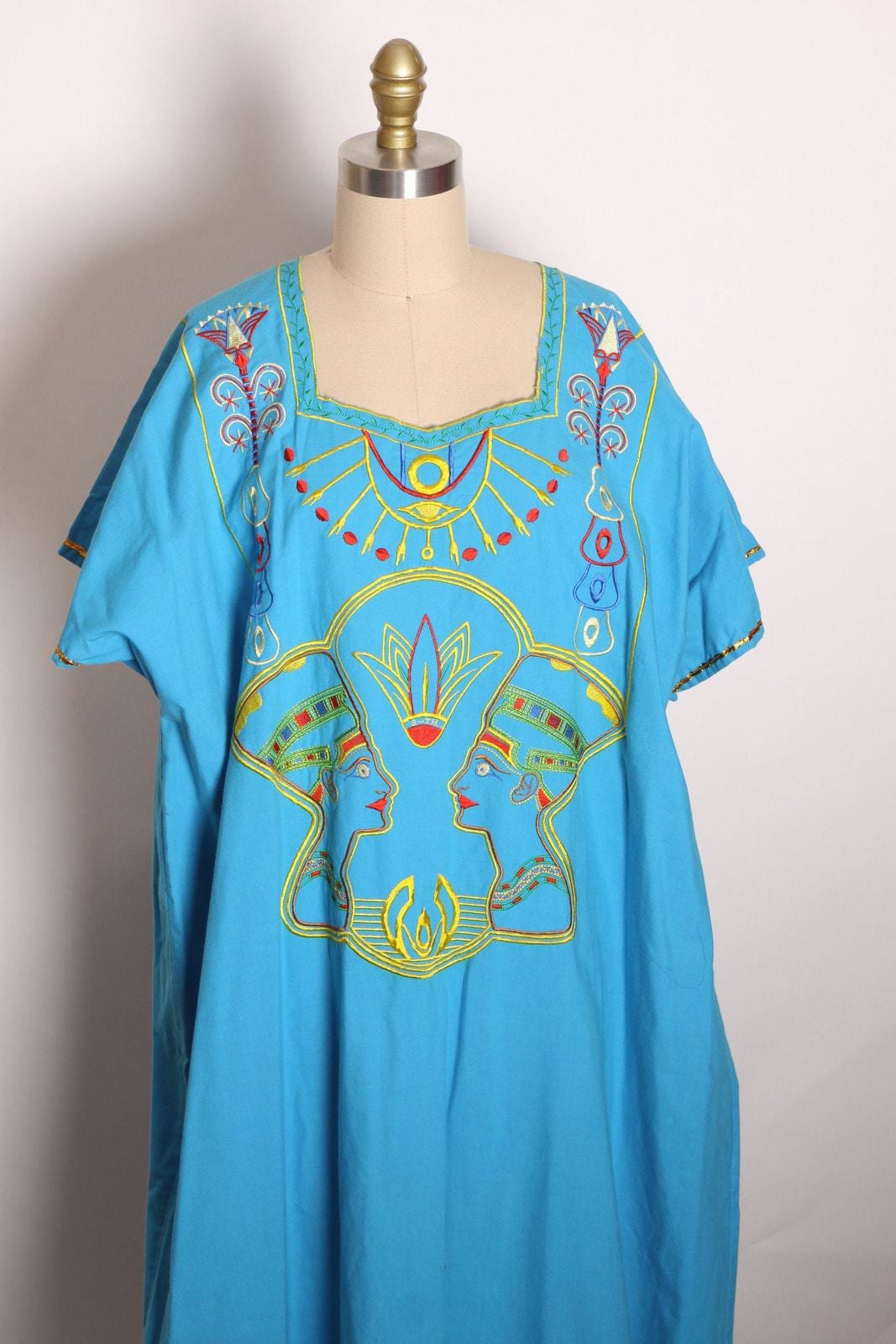 Blue Egyptian Dress - Etsy