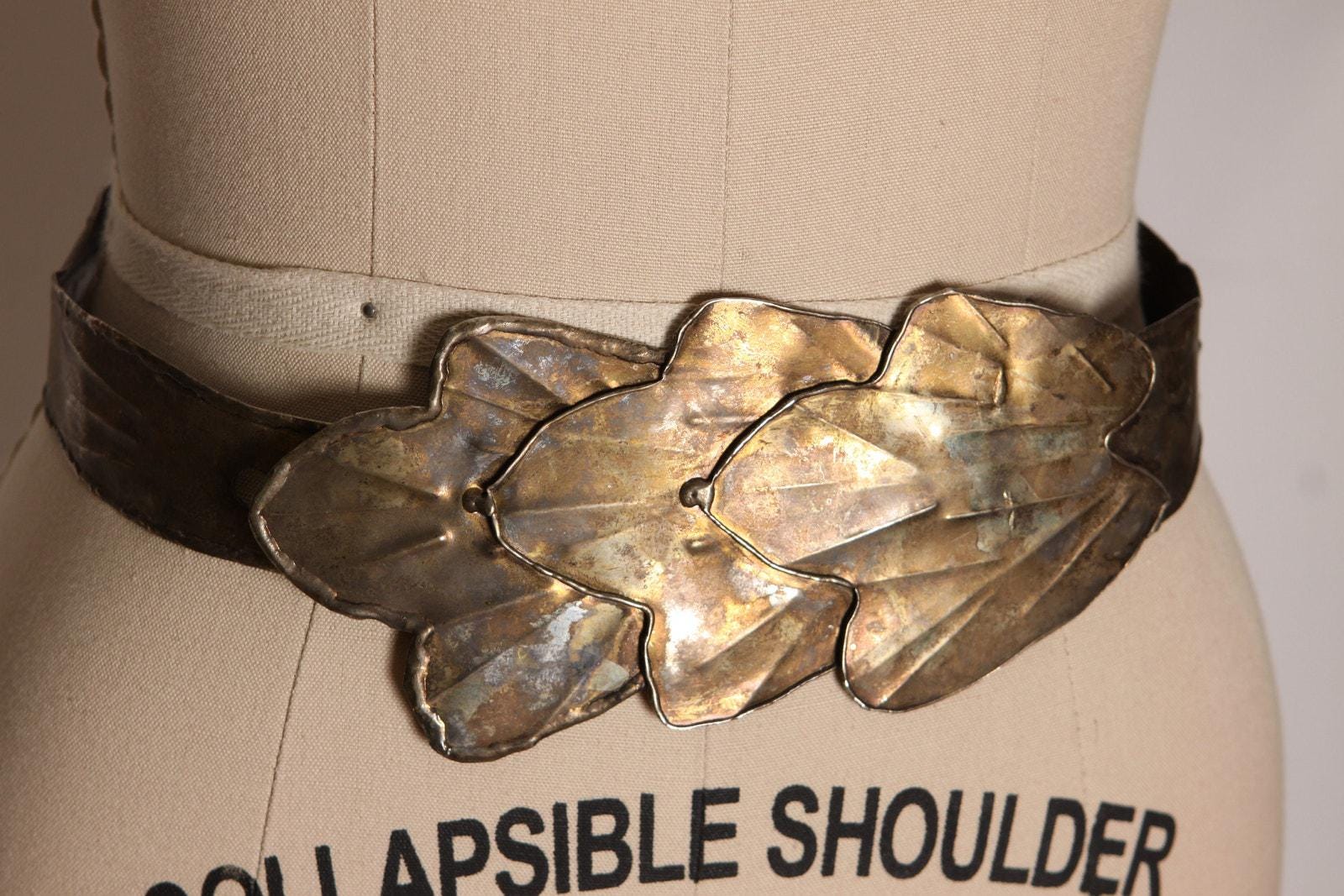 1970s Brass Made in India Metal Adjustable Belt - Etsy