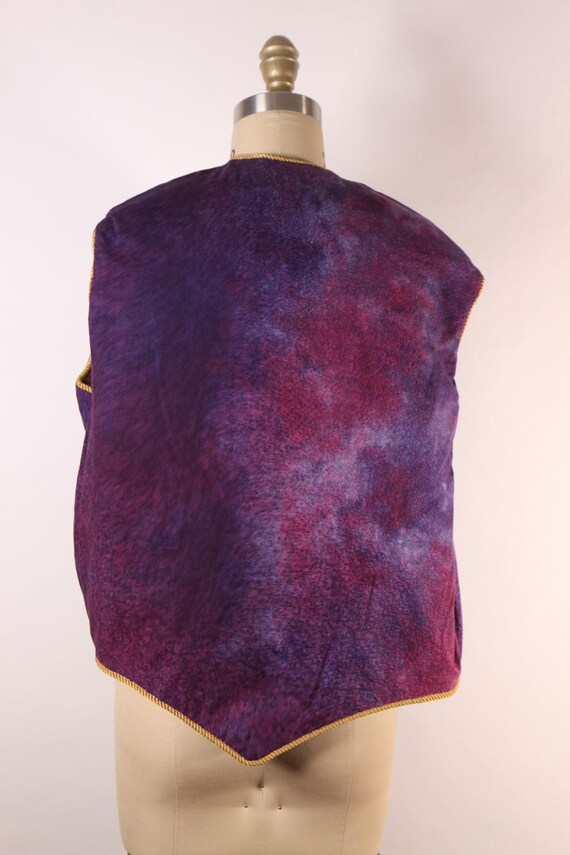 1980s Multi-Colored Patchwork Quilt Basket and He… - image 10