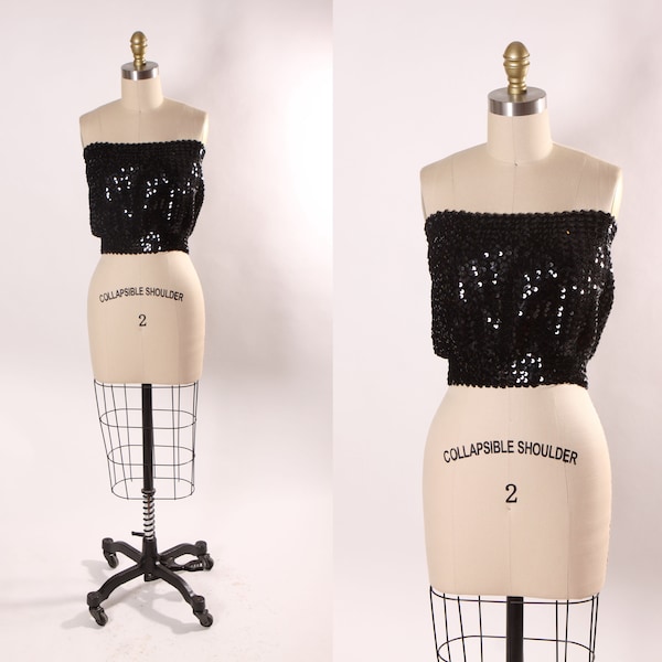 Party Fashion Sequin Crop Tube Top