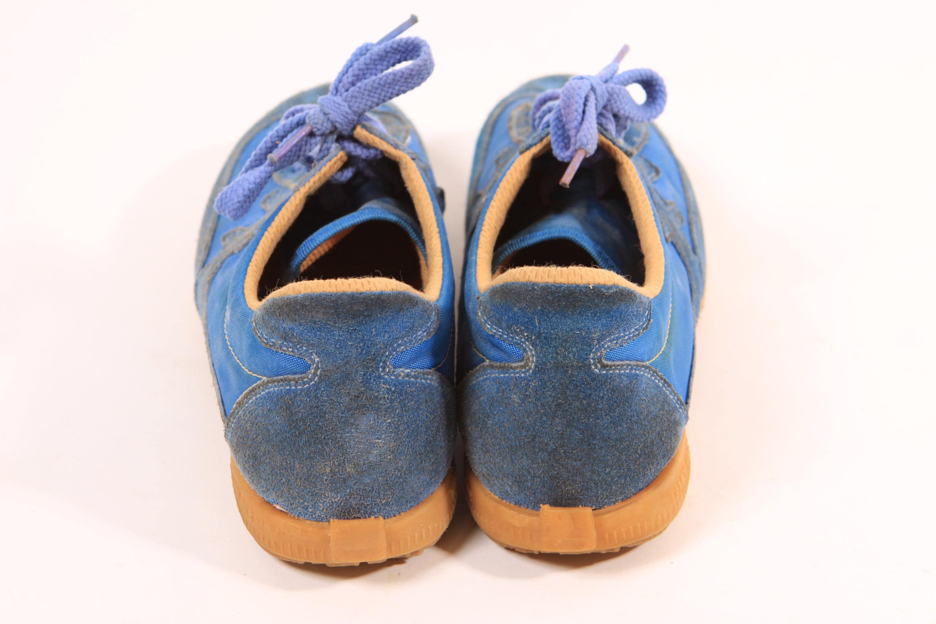 1970s Blue Suede Leather Tennis Shoes Sneakers by Wingnut Famolare