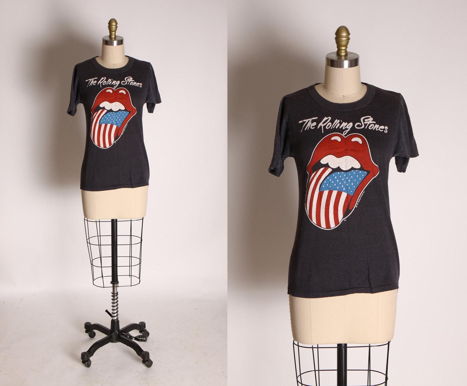Vintage 1981 Rolling Stones Tour T-shirt, American Flag Tongue