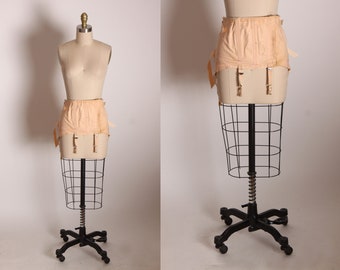 One Piece Lace-Up Waist Cincher with Attached Garters