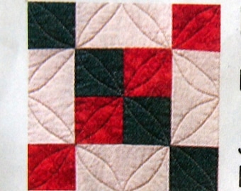 February 2000 - Step 2 - Holiday Tidings - Limited Edition Quilt By Joann Fabric And Craft Vintage Quilt Block Kit 2000