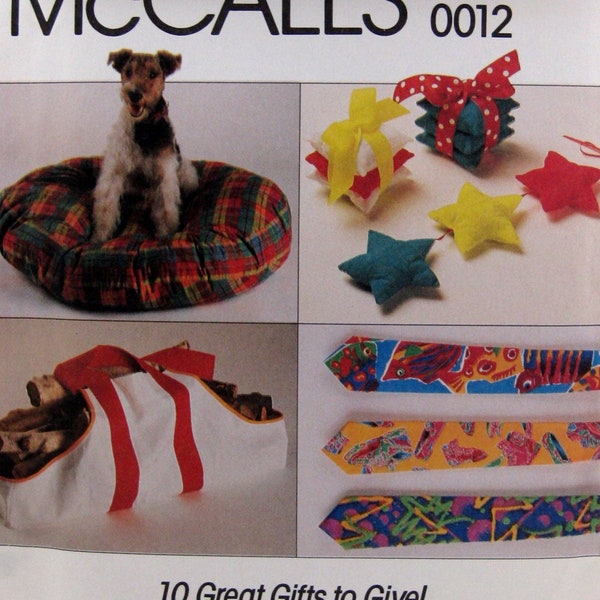 Quick Picks 10 Great Gifts To Give Package McCall's 0012 Uncut Vintage Sewing Pattern 1993