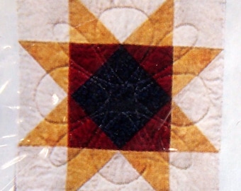 January 2000 - Step 1 - Holiday Tidings - Limited Edition Quilt By Joann Fabric And Craft Vintage Quilt Block Kit 2000