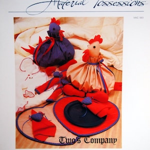 Two's Company durch materiellen Besitz und Vanessa Ann Collection Vintage Sewing Pattern Prospekt 1983