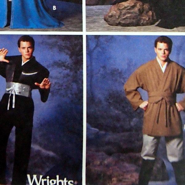 Misses', Men's And Teens Robe And Tunic Costumes - Size XS, S, M, L, XL By Simplicity Costumes 5840 Uncut Sewing Pattern 2009