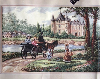 M'Lady's Chateau - The Gold Collection By Robert Lebron And Dimensions Vintage Counted Cross Stitch Kit 1995