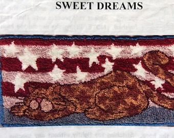 Sweet Dreams - Punchneedle Pattern And Fabric By PJ's Punches Punch Needle Embroidery Pattern And Fabric Packet 2004