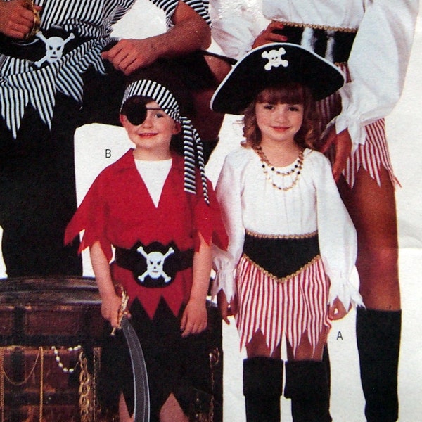 Children's/Girls'/Boys/ Costume Size XS, S, M, L Butterick 6295 Vintage Uncut Sewing Pattern 1999