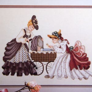 Passing Bewunderer By Angela Pullen And Just Cross Stitch Vintage gezählt Kreuzstich Muster Broschüre 1993