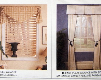Window Treatments McCall's Home Dec In A Sec 9159 Vintage Uncut Sewing Pattern 1998