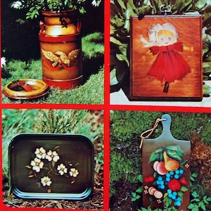 Decorative Tole Painting By B. Kay Fraser Vintage Paperback Tole And Decorative Painting Pattern Book 1972
