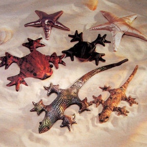Gecko, Starfish And Frog In Two Sizes By Kerstin Martensson And Kwik Sew 2413 Vintage Uncut Sewing Pattern 1994