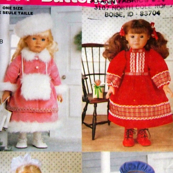 18-Inch Doll Historical Clothing Butterick 5864 Vintage Uncut Sewing Pattern 1998