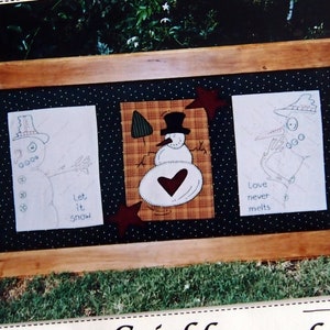 Frosty Friends By Cricklewood Crossing Quilting And Embroidery Pattern Packet 2004