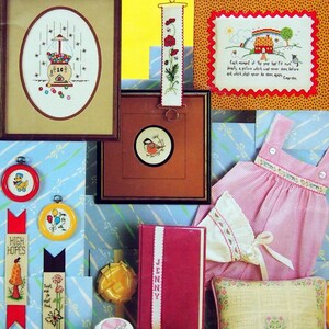 Many Gifts Charted For Cross Stitch 50 Designs, Alphabets & Borders By Anne Van Wagner Young Vintage Cross Stitch Pattern Leaflet 1982