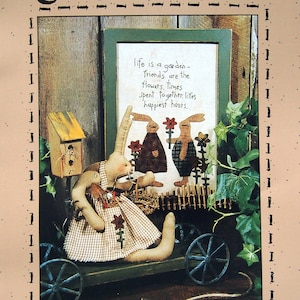 Beyond The Garden Gate By Brenda Gervais And Country Stitches Pattern Collection Vintage Sewing And Embroidery Pattern Packet 1998