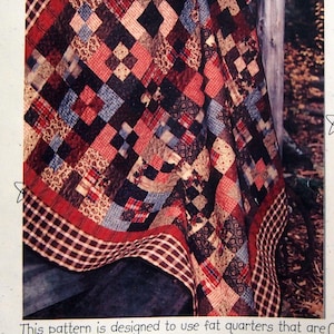 May include: A quilt pattern titled "Laps From Fats!" with the subtitle "Caddy Corners-Series I". The pattern is designed to use fat quarters that are stacked and cut exactly the same. The pattern is from Good Intentions, a pattern company for quilters. The pattern designer is Ellen Replogle. The pattern is available at 16855 Rt. 66, Phillipsburg, MO 65722. The email address is luxsaltn@hughes.net.