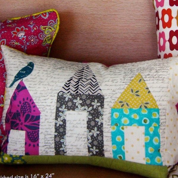 Wonky Little Houses Pillow Pattern By Carrie Bloomston And Such Designs Sewing Pattern Packet 2010 - 2011