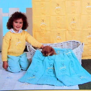 Welpen für Tots in Größen 1, 2 & 4 von Cathy Hardy und Freizeit Kunst Vintage stricken Muster Broschüre 1988