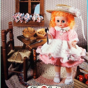 Goldlöckchen Bettpuppe von Fibre Craft Vintage Häkelanleitung Leaflet 1988
