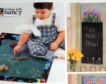 Chalkboard Wallhanging And Playmat McCall's Crafts 3698 Uncut Sewing Pattern 2002