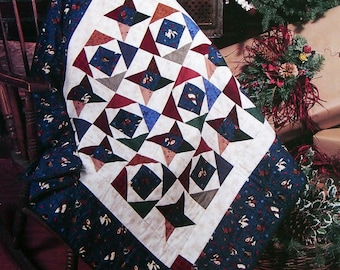 Very Merry Country Christmas By Janet Jones Worley And Creative Scrap Quilting Vintage Quilt Pattern Leaflet 1999