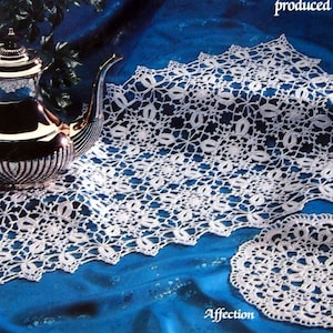 Battenberg Häkeldeckchen - 6 Designs In Thread By Jo Ann Maxwell Vintage Thread Crochet Pattern Leaflet 1993