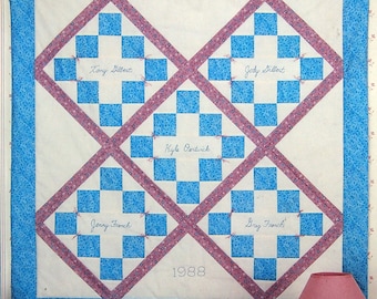 Vriendschapsquilt van Eleanor Burns uit de Quilt In A Day-serie Vintage quiltpatroonboekje 1988
