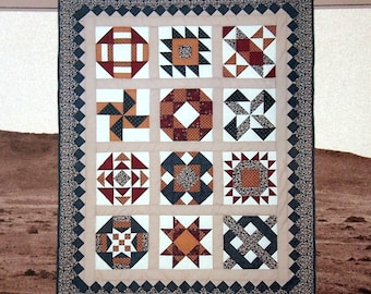 Pioneer Sampler - Quilt In A Day Quilt Block Party Series 5 door Eleanor Burns Vintage paperback quiltpatronenboek 1993