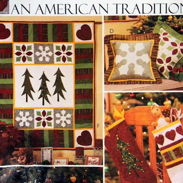 Holiday Quilting - American Traditions McCall's Crafts 3843 Uncut Sewing Pattern 2002